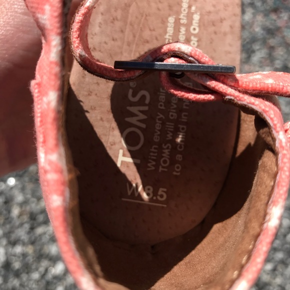 Toms Sienna pink canvas cork wedge sandals 8.5 - Picture 10 of 13